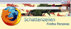 Firefox und Thunderbird Persona - Schattenzeilen